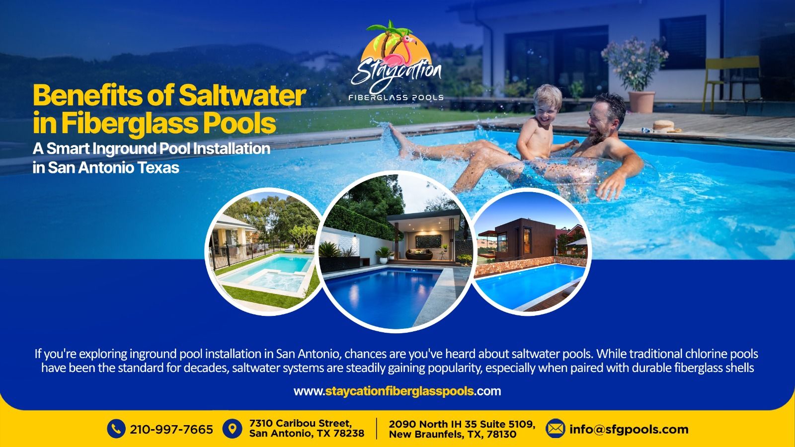 Benefits of Saltwater in Fiberglass Pools – A Smart Inground Pool Installation in San Antonio