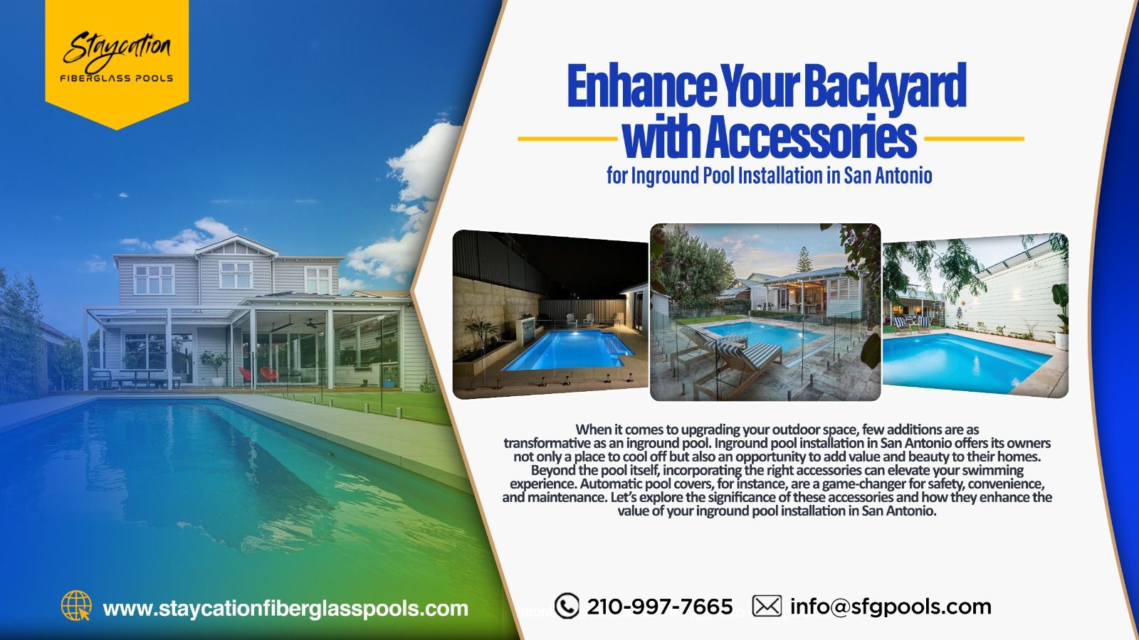 Enhance Your Backyard with Accessories for Inground Pool Installation in San Antonio