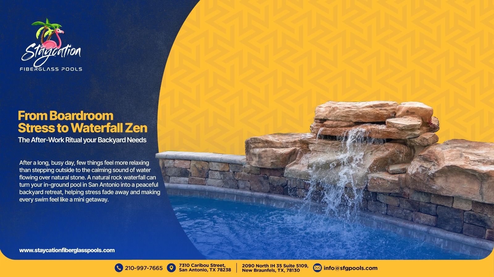 From Boardroom Stress to Waterfall Zen: The After-Work Ritual Your Backyard Needs