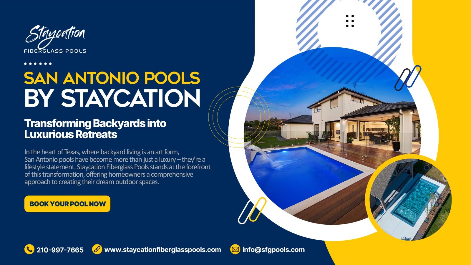 San Antonio Pools by Staycation: Transforming Backyards into Luxurious Retreats