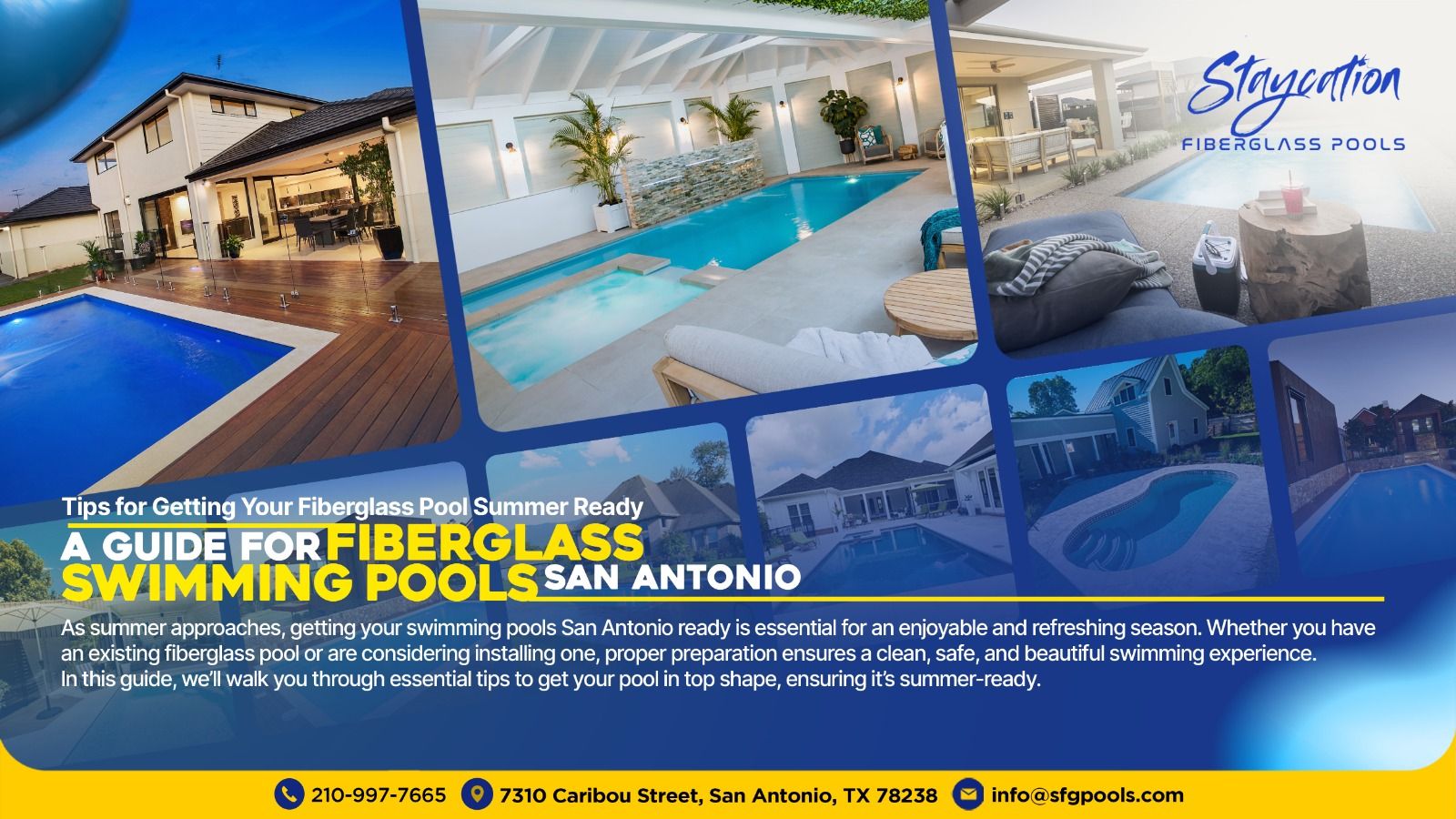 Tips for Getting Your Fiberglass Pool Summer Ready: A Guide for Swimming Pools San Antonio