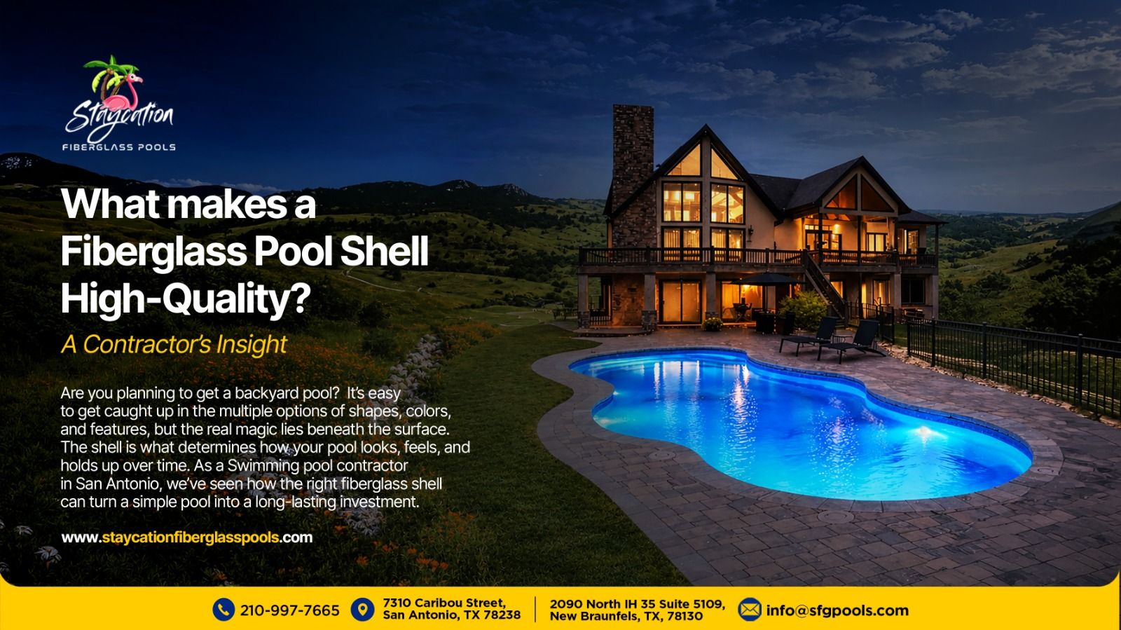 What Makes a Fiberglass Pool Shell High-Quality? A Contractor’s Insight