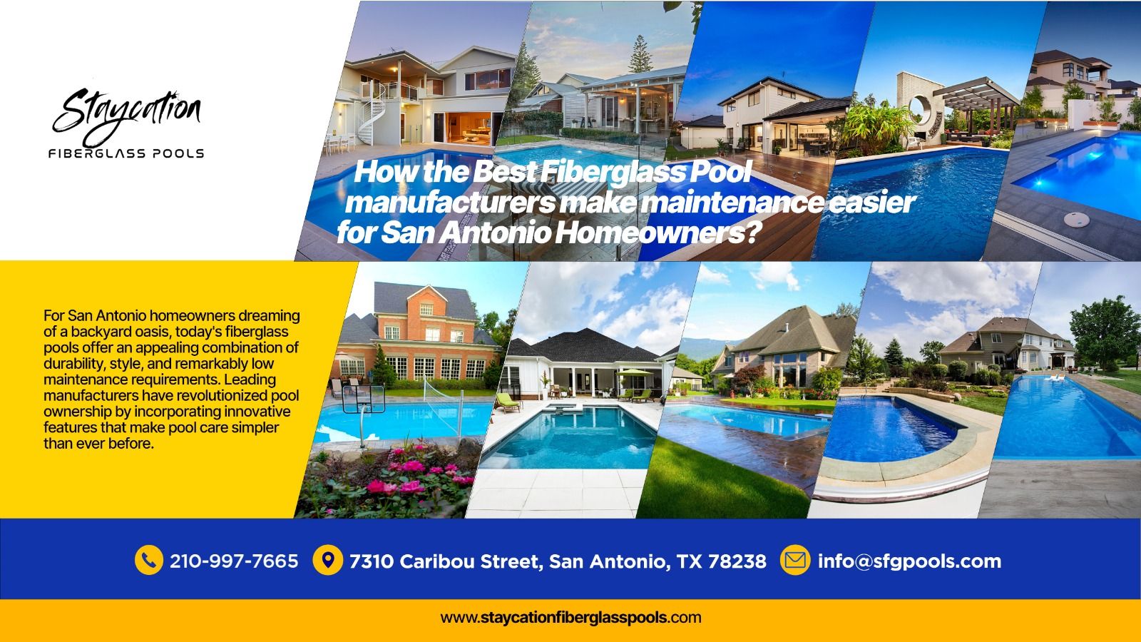How the Best Fiberglass Pool Manufacturers Make Maintenance Easier for San Antonio Homeowners