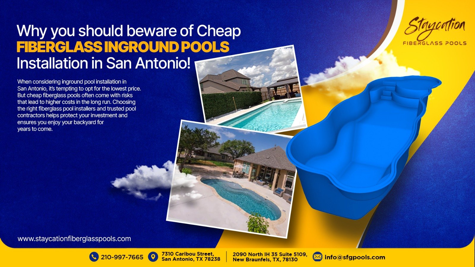 inground pool installation in San Antonio