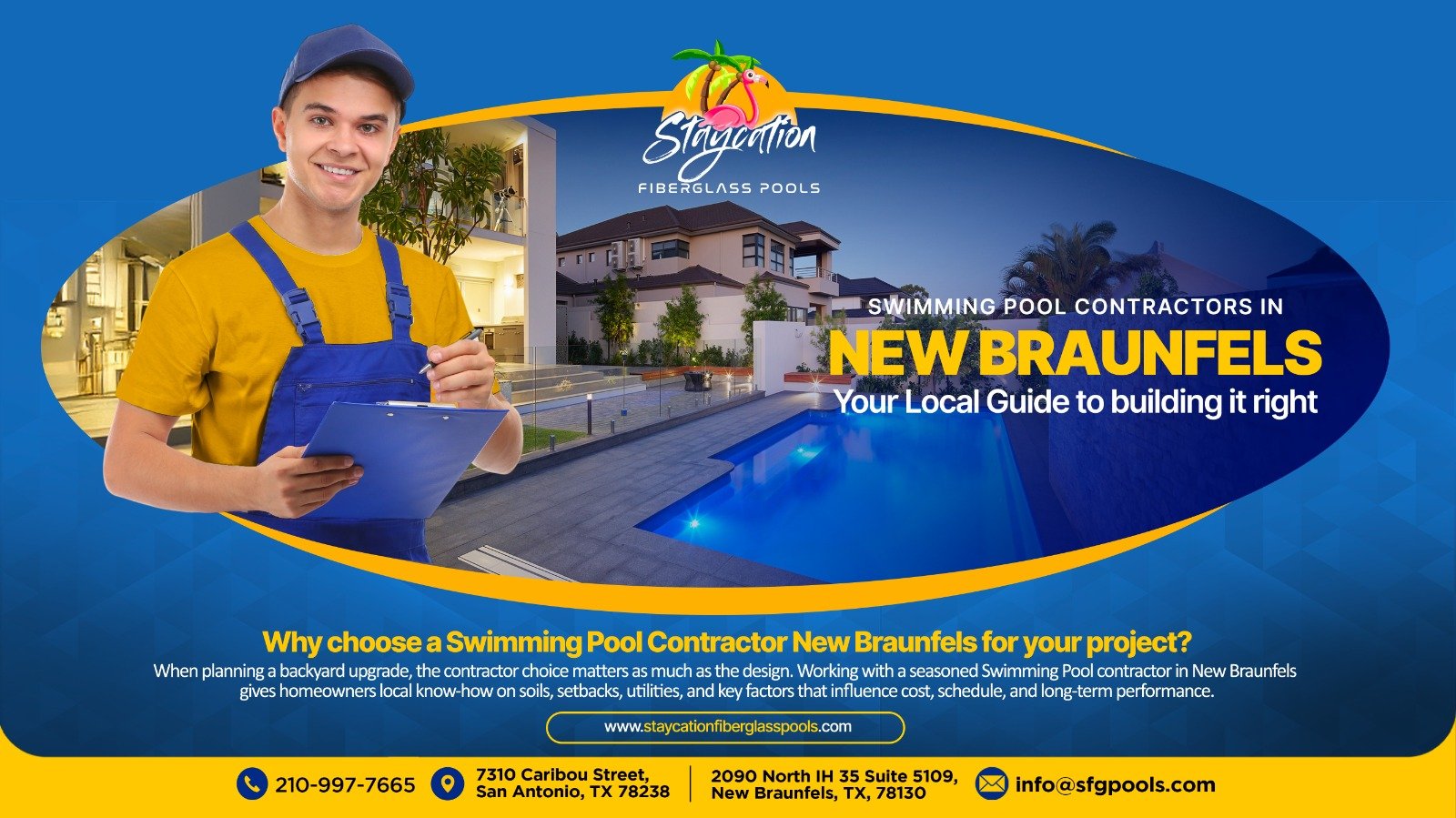 Swimming pool contractor New Braunfels
