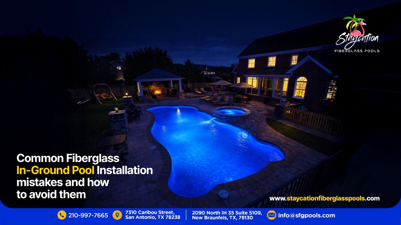 In-ground pool installation